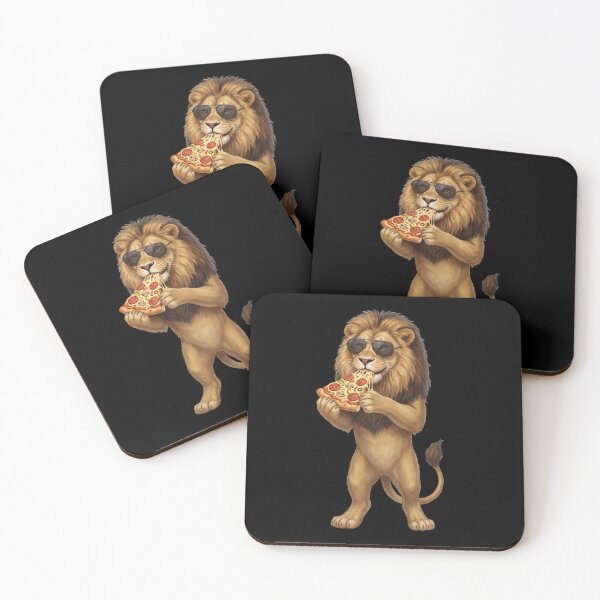 Item preview, Funny Lion Eating Pizza Animal Lover designed and sold by TerryConnells.