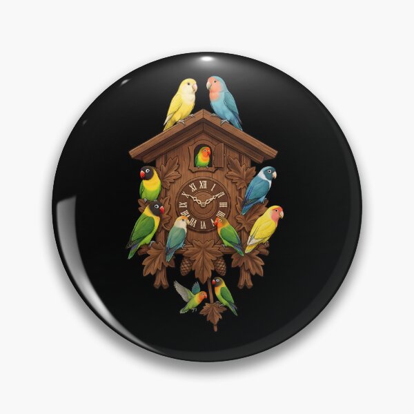 Item preview, Funny Lovebird Parrot Clock Mom Dad Lover designed and sold by TerryConnells.
