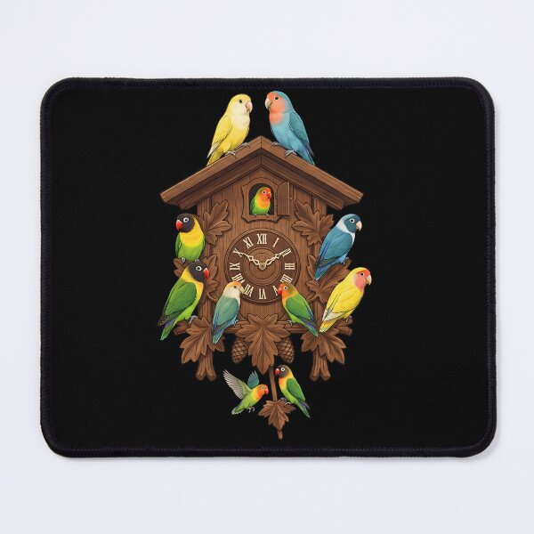 Item preview, Funny Lovebird Parrot Clock Mom Dad Lover designed and sold by TerryConnells.