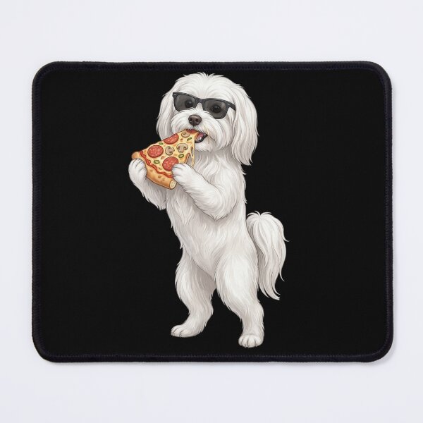 Item preview, Funny Maltese Eating Pizza Dog Mom Dad Lover designed and sold by TerryConnells.