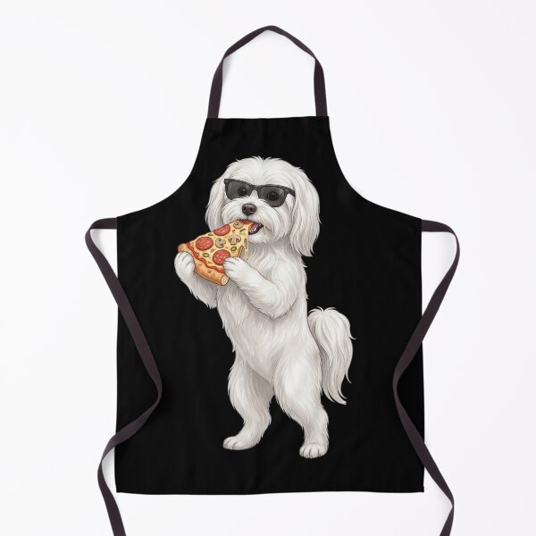 Item preview, Funny Maltese Eating Pizza Dog Mom Dad Lover designed and sold by TerryConnells.