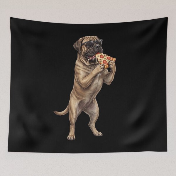 Item preview, Funny Mastiff Eating Pizza Dog Mom Dad Lover designed and sold by TerryConnells.
