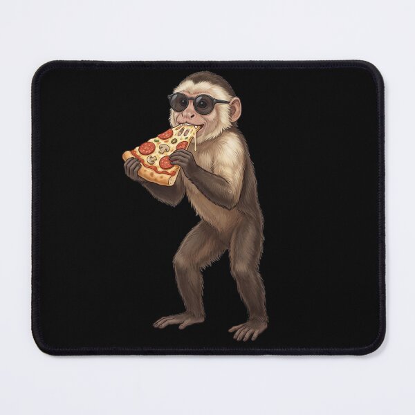 Item preview, Funny Monkey Eating Pizza Animal Lover designed and sold by TerryConnells.