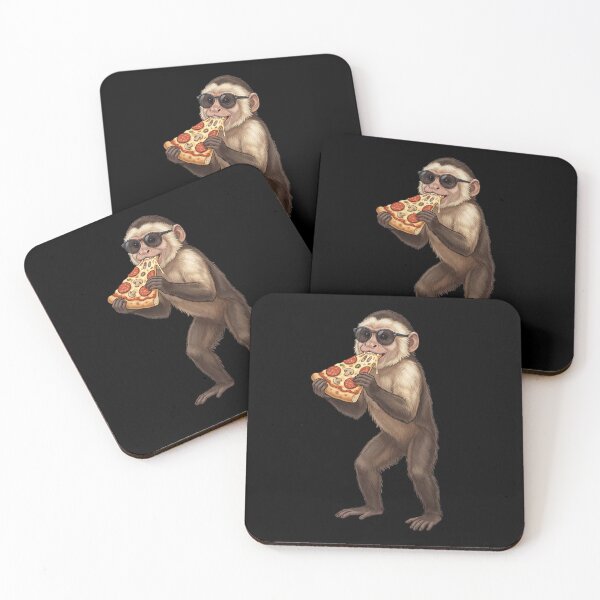 Item preview, Funny Monkey Eating Pizza Animal Lover designed and sold by TerryConnells.