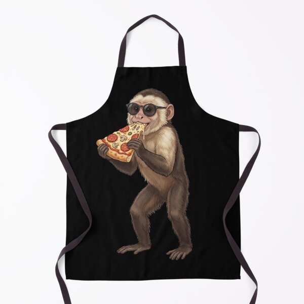 Item preview, Funny Monkey Eating Pizza Animal Lover designed and sold by TerryConnells.