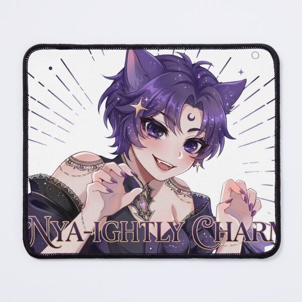 Item preview, Ethereal Celestial Goth Neko Boy with Moon and Stars designed and sold by Jbantan.