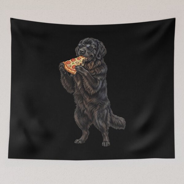 Item preview, Funny Newfoundland Eating Pizza Dog Mom Dad Lover designed and sold by TerryConnells.