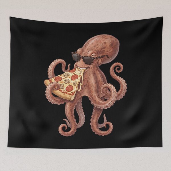 Item preview, Funny Octopus Eating Pizza Animal Lover designed and sold by TerryConnells.