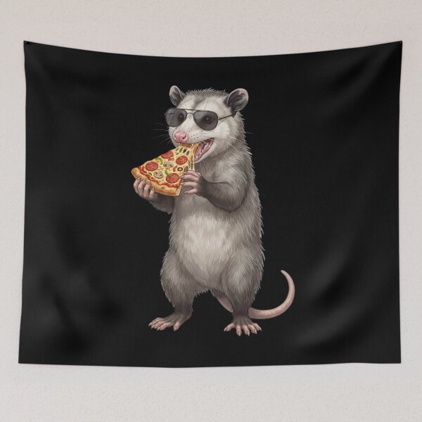 Item preview, Funny Opossum Eating Pizza Animal Lover designed and sold by TerryConnells.