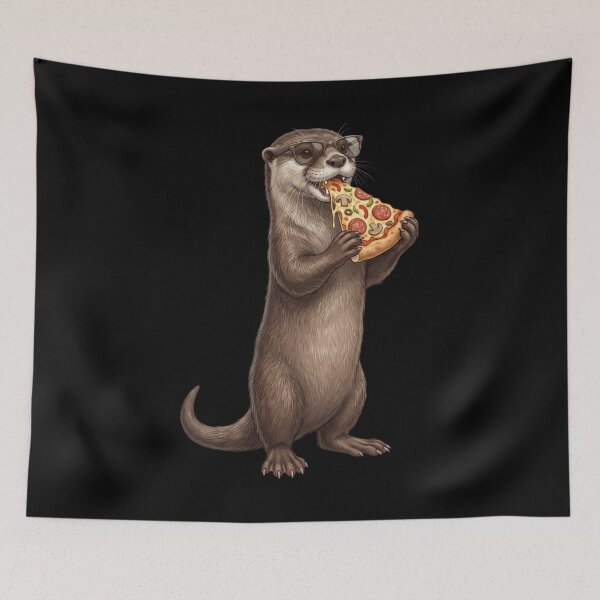 Item preview, Funny Otter Eating Pizza Animal Lover designed and sold by TerryConnells.