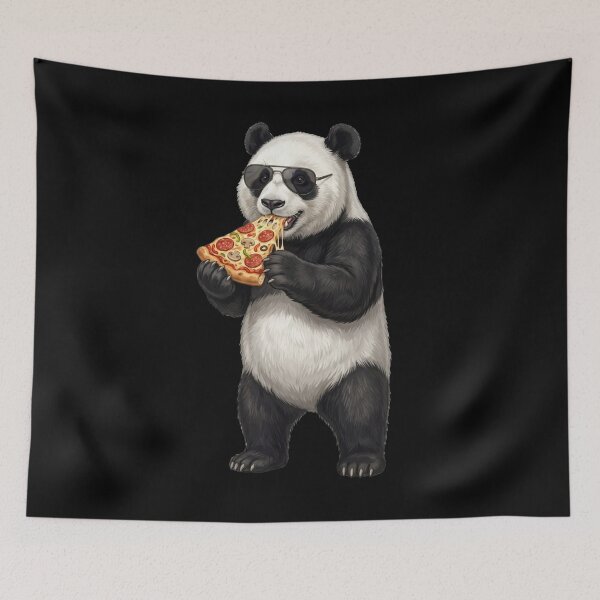 Item preview, Funny Panda Eating Pizza Animal Lover designed and sold by TerryConnells.