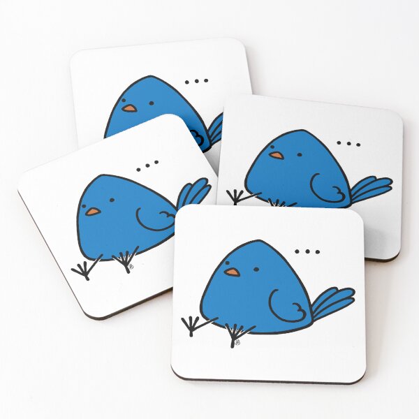 Item preview, Nonplussed Bluebird designed and sold by CatfeatherArt.