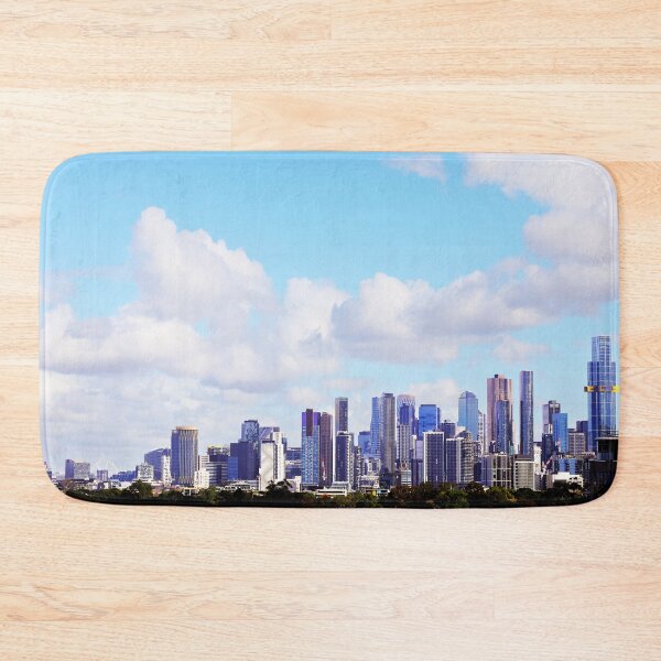Item preview, Melbourne Skyline in the Sun designed and sold by Siene Browne.