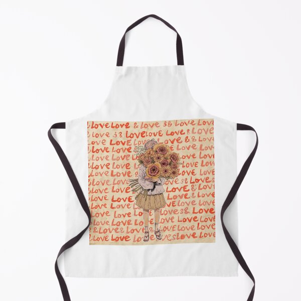 Item preview, Girl Holding Flowers Love Pattern  designed and sold by TinyWarmThing.