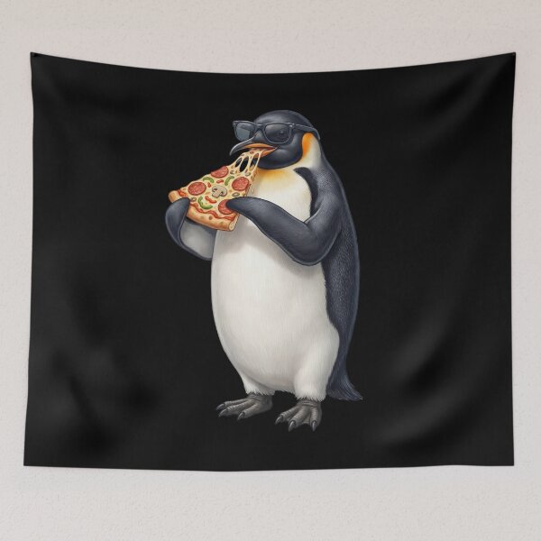 Item preview, Funny Penguin Eating Pizza Animal Lover designed and sold by TerryConnells.