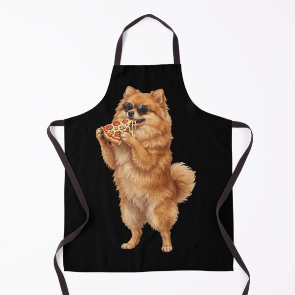 Artikelvorschau, Lustiger Pomeranian isst Pizza, Hundemama, Hundepapa, Liebhaber entworfen und verkauft von TerryConnells.