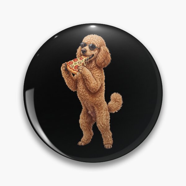Item preview, Funny Poodle Eating Pizza Dog Mom Dad Lover designed and sold by TerryConnells.