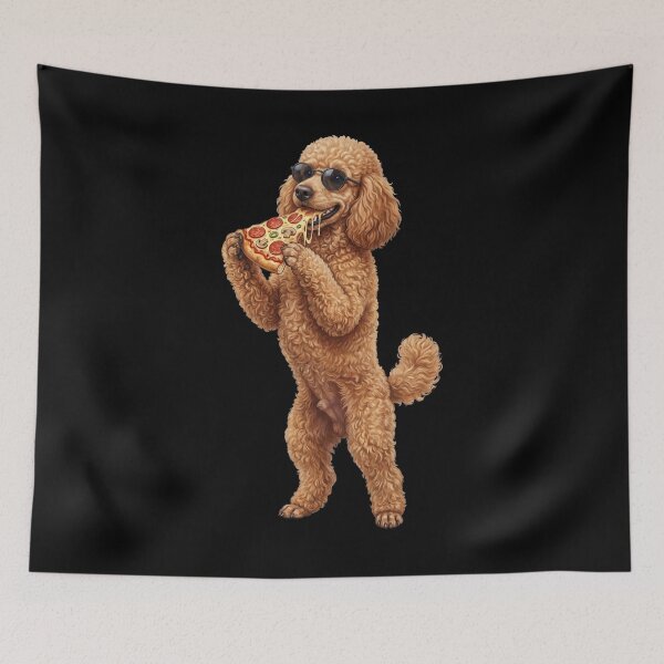 Item preview, Funny Poodle Eating Pizza Dog Mom Dad Lover designed and sold by TerryConnells.