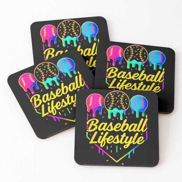 Item preview, Neon Baseball Lifestyle Drip Color Splash  designed and sold by miaa-artistshop.