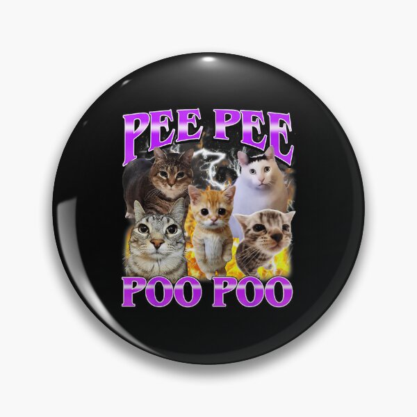 Item preview, Pee Pee Poo Poo Cat Meme Chaotic Funny Humor designed and sold by tadmercado.