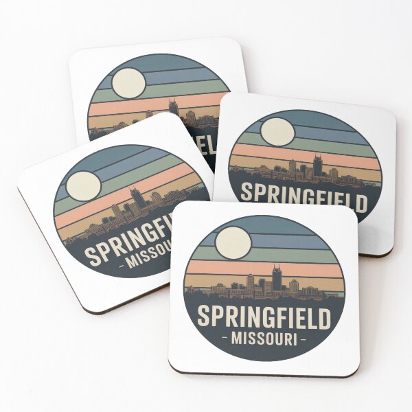 Item preview, Springfield Missouri: Muted Sunset Skyline Badge designed and sold by CircinusStore.