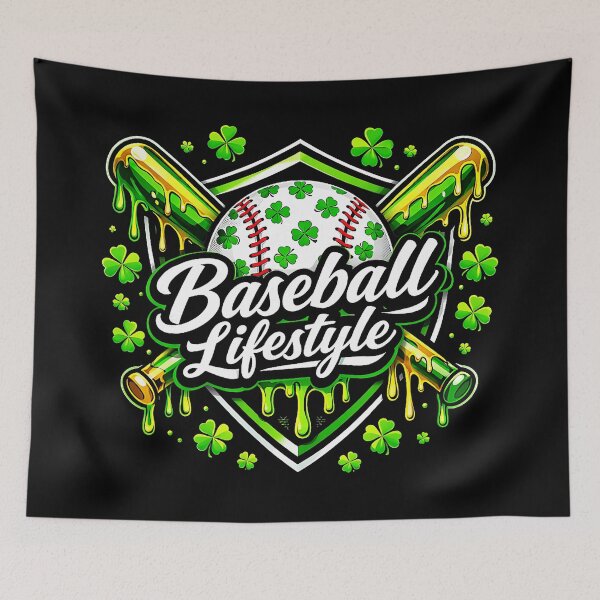 Item preview, Baseball Lifestyle Shamrock Drip Lucky Sports  designed and sold by miaa-artistshop.
