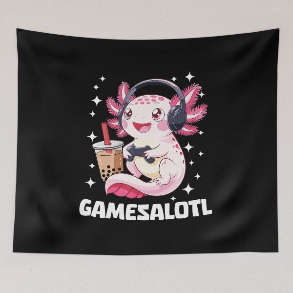 Item preview, Gamesalotl Axolotl Gamer Boba Cute Gaming  designed and sold by FGTV2021.