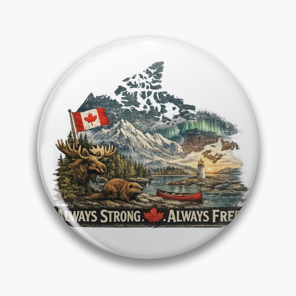 Item preview, Canada: Always strong, always free. designed and sold by AFKandBeyond.
