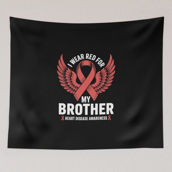 Item preview, I Wear Red For My Brother CHD Heart Disease Awareness designed and sold by IdunayaStore.