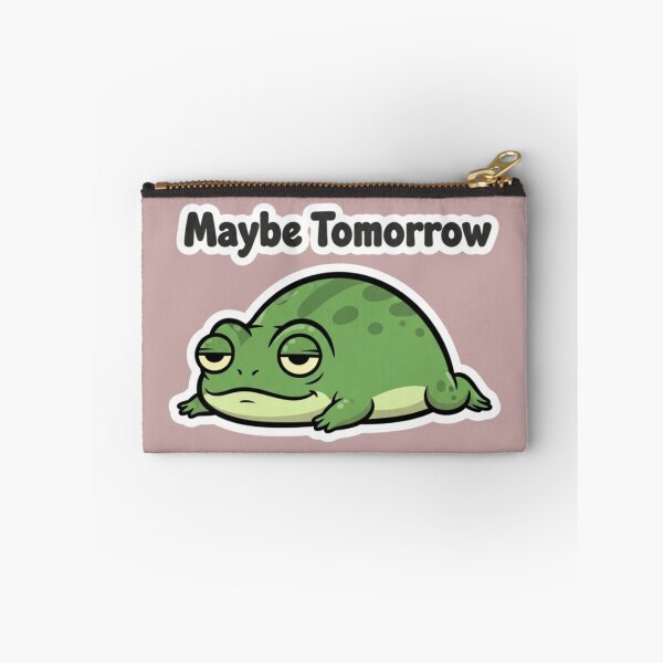 Item preview, Maybe Tomorrow Lazy Frog Sticker designed and sold by Mojbin.