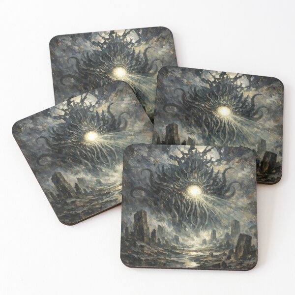 Item preview, Eldritch Awakening – Cosmic Horror Entity Over a Ruined World designed and sold by cr6zym1nd.