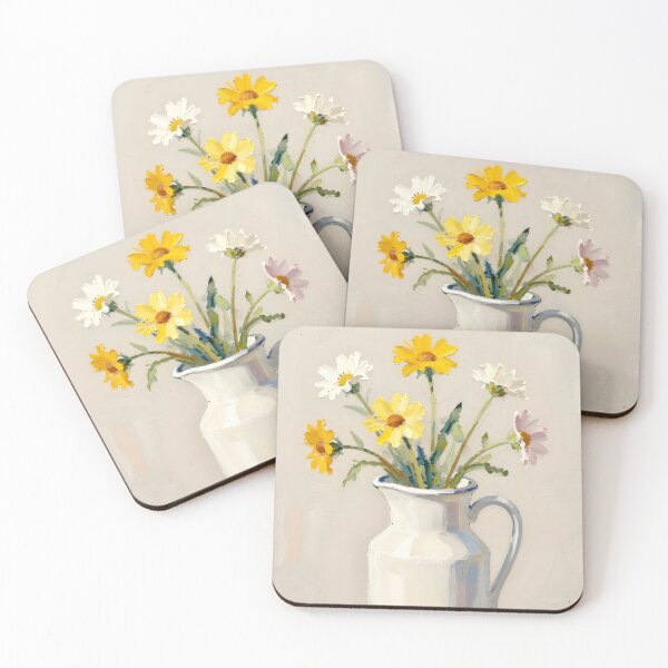 Item preview, A Jug of Spring Sunshine — Folk Art Print designed and sold by Kelvin Hughes Design.