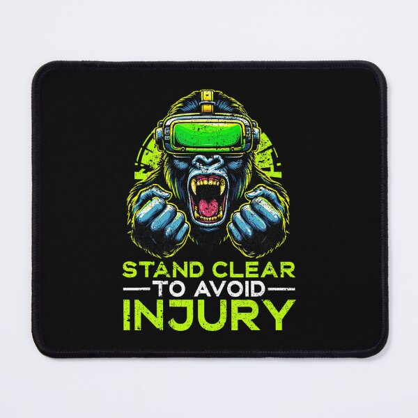Item preview, Stand Clear To Avoid Injury Gorilla VR Gamer  designed and sold by FGTV2021.
