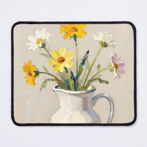 Item preview, A Jug of Spring Sunshine — Folk Art Print designed and sold by Kelvin Hughes Design.