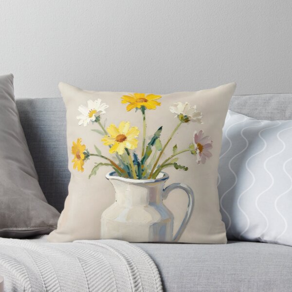 Item preview, A Jug of Spring Sunshine — Folk Art Print designed and sold by Kelvin Hughes Design.
