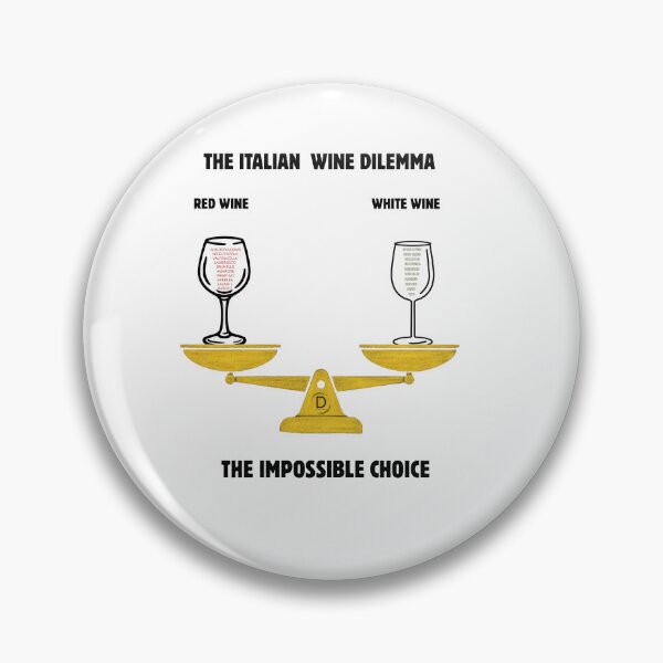 Item preview, Funny Italian Wine Dilemma Sticker & Shirt - Barolo vs Prosecco Gift designed and sold by TheItaliandilemma.