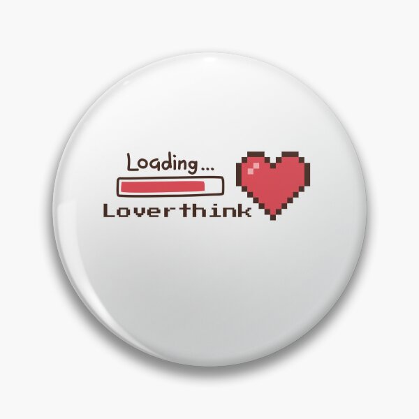 Item preview, Funny Pixel Heart Loading Overthink Art designed and sold by Atlasoloji.