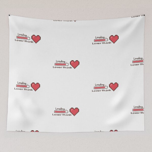 Item preview, Funny Pixel Heart Loading Overthink Art designed and sold by Atlasoloji.