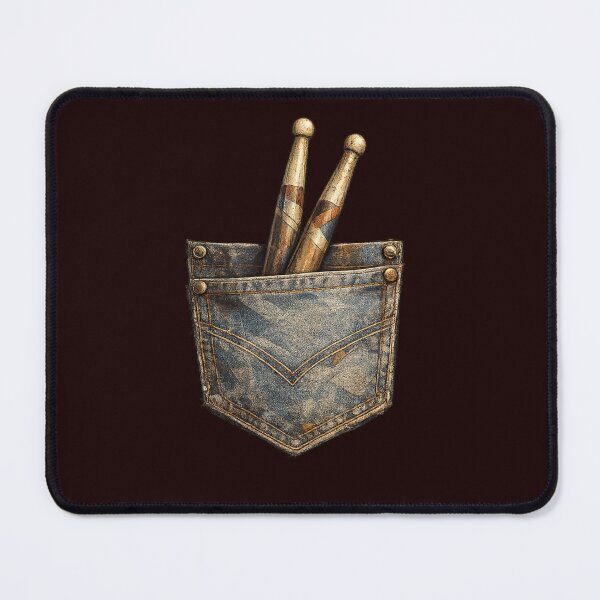 Item preview, Drumsticks in Pocket – Vintage Drummer Music Design designed and sold by jerskie_12tribes.