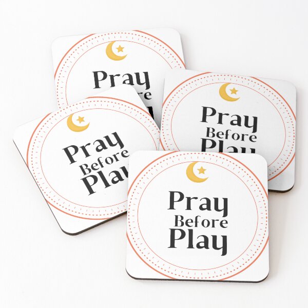 Item preview, PRAY B4 PLAY Hoodie – Faith Before Action Motivational Streetwear Design designed and sold by Iron Rose Islamic Print.