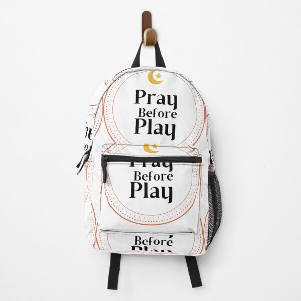 Item preview, PRAY B4 PLAY Hoodie – Faith Before Action Motivational Streetwear Design designed and sold by Iron Rose Islamic Print.