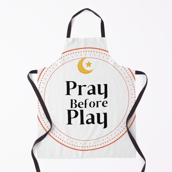 Item preview, PRAY B4 PLAY Hoodie – Faith Before Action Motivational Streetwear Design designed and sold by Iron Rose Islamic Print.