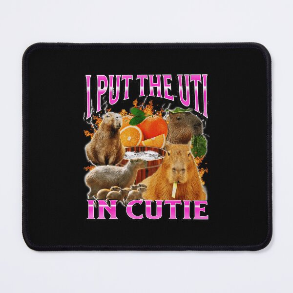 Item preview, Put The Uti In Cutie Capybara Meme Funny Y2K Vibe designed and sold by tadmercado.