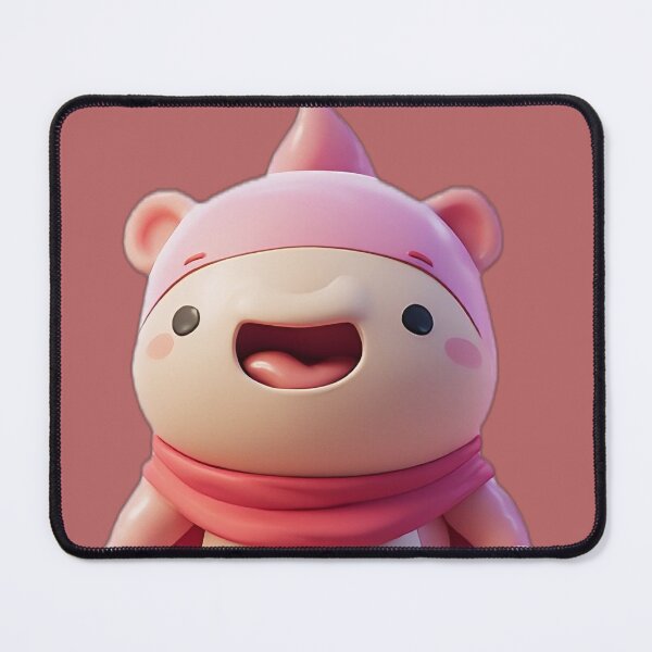 Item preview, Adorable Pink Superhero Creature - Cute Kawaii Guardian Art designed and sold by Suksak.