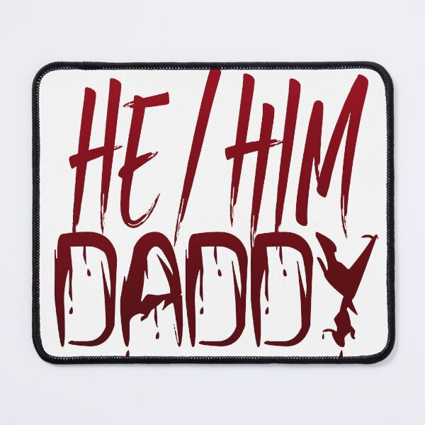 Item preview, He Him Daddy – Gothic Drip Text Sticker designed and sold by charliebarly.