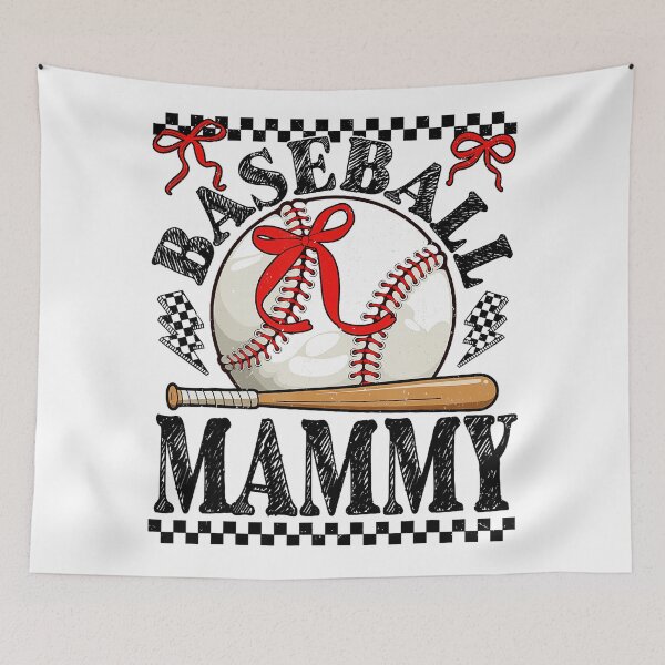 Item preview, Baseball Mammy Coquette Bow Sports Mom Design designed and sold by miaa-artistshop.