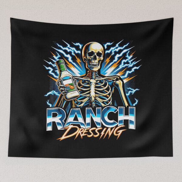 Item preview, Ranch Dressing Skeleton Meme Funny Retro Rap Aesthetic designed and sold by tadmercado.