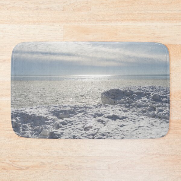 Item preview, Sunlit Winter Sea View with Icebergs designed and sold by Georgia Mizuleva.