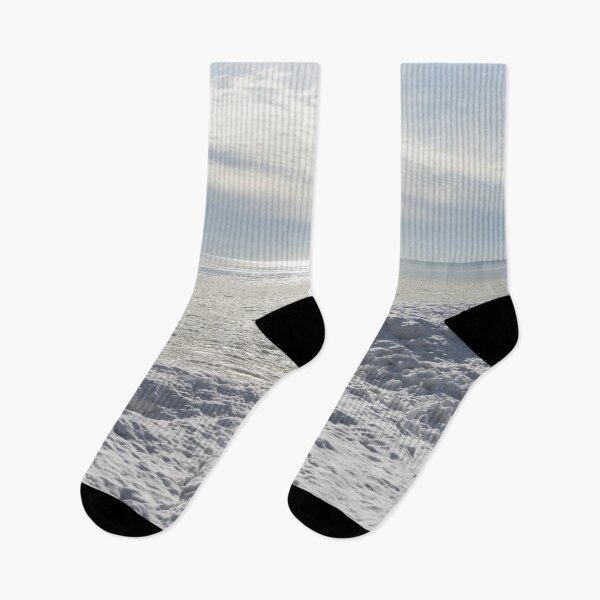 Item preview, Sunlit Winter Sea View with Icebergs designed and sold by Georgia Mizuleva.