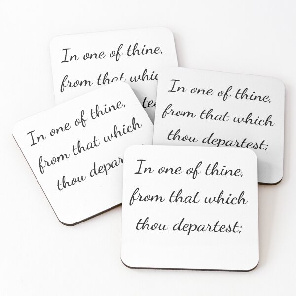 Item preview, "In one of thine, from that which thou departest;" - handwriting black designed and sold by ariksworld.